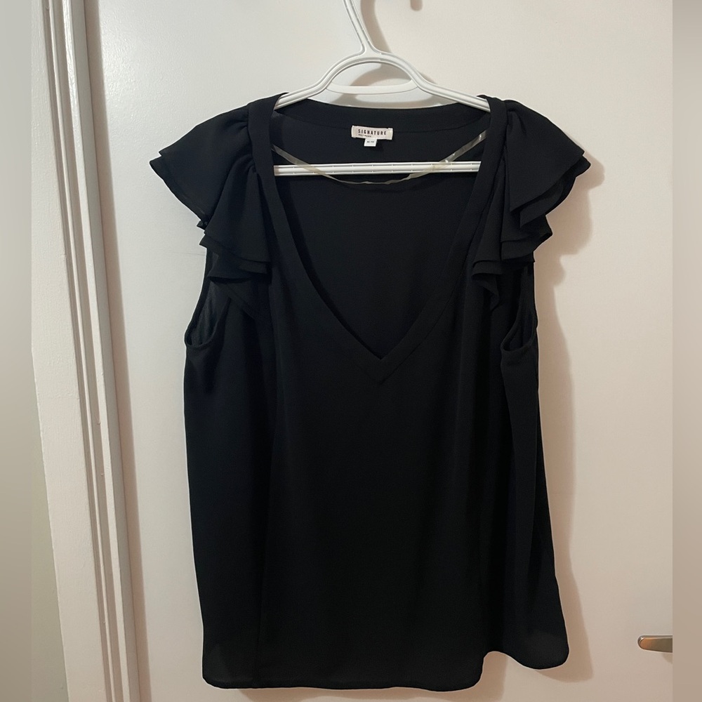 Ruffle Sleeve Blouse